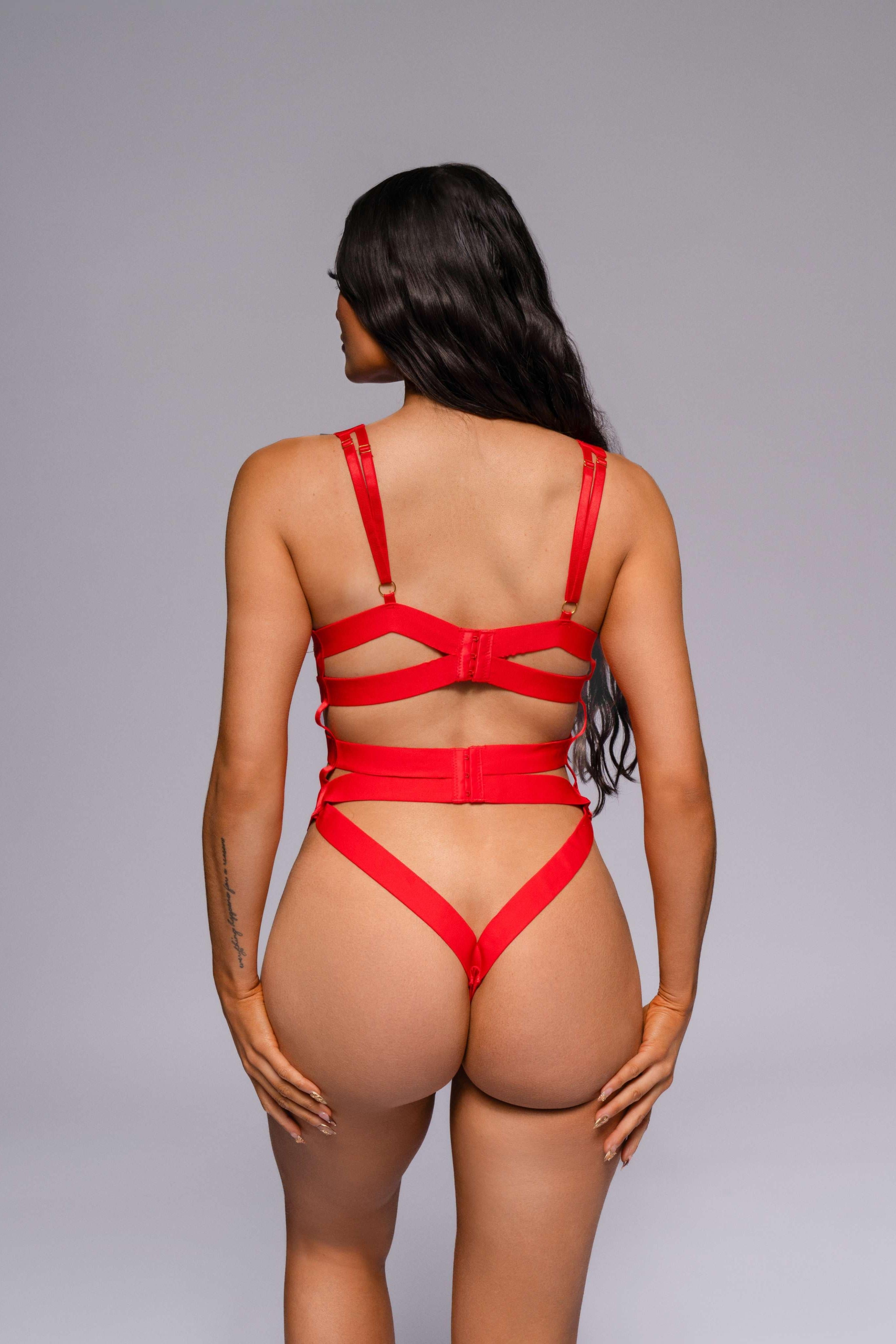 Adeline Bodysuit - Red