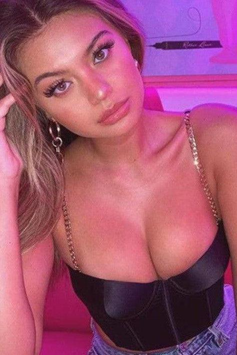 Enticing Chain Corset - Black