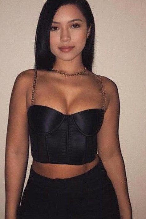 Enticing Chain Corset - Black
