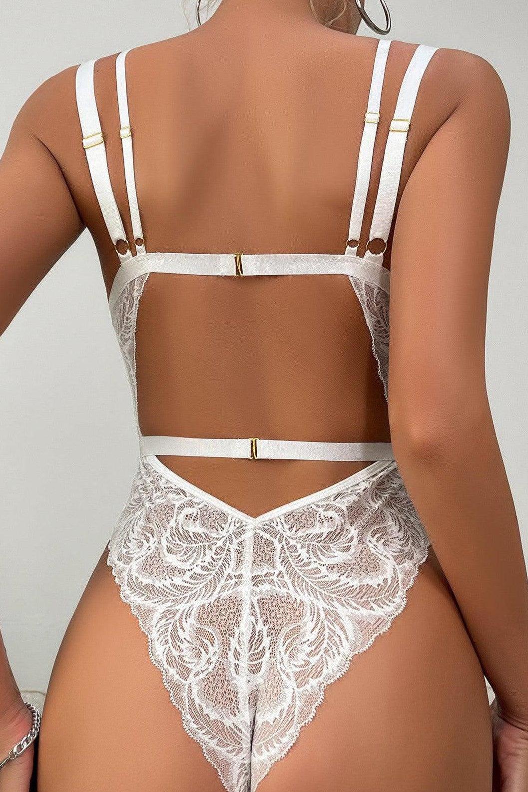 Live In The Moment V Neck Teddy - White