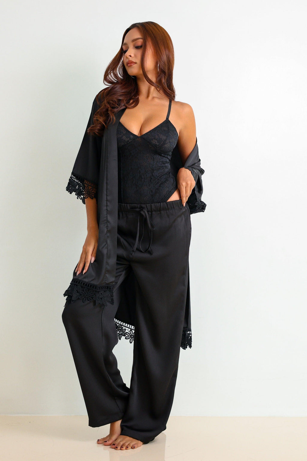 Malea Trio Set - Black-Fascinating_Nights