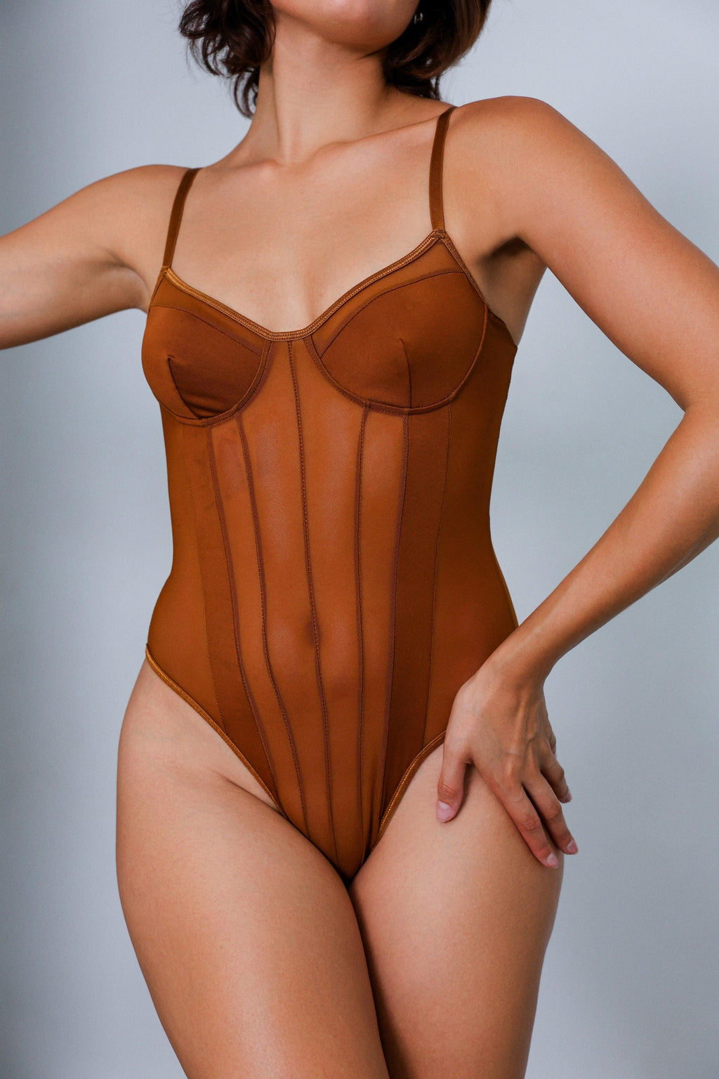 Skyler Bodysuit - Brown